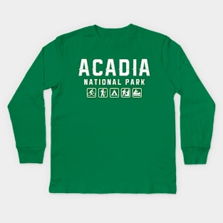 Acadia National Park, Maine Kids Long Sleeve T-Shirt